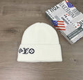 White LV beanie