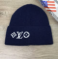Navy Blue LV beanie