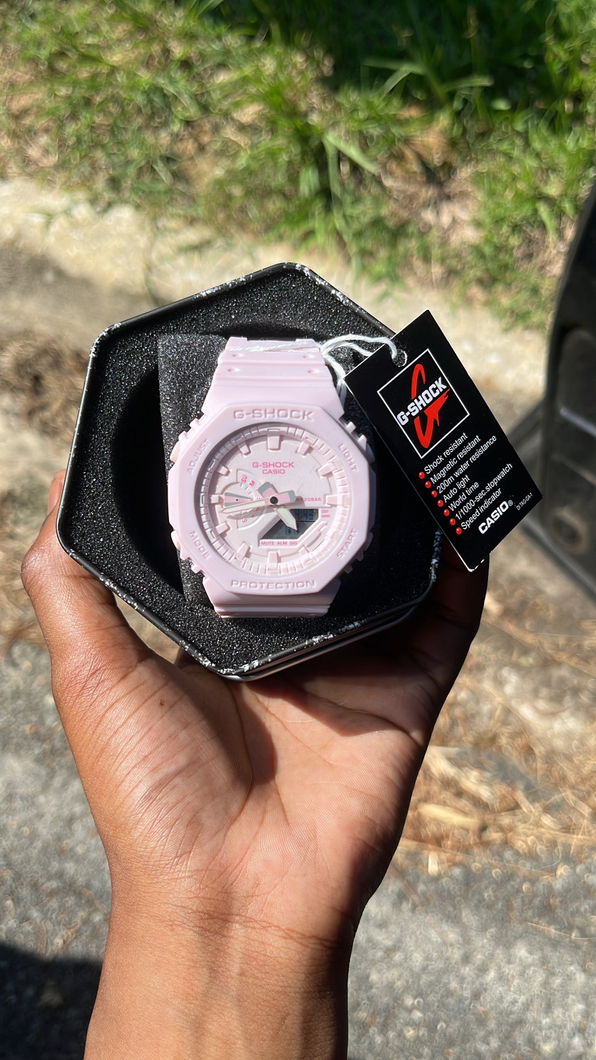 Light/Hot Pink G-Shock